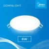 Midea Lighting - Lampu LED Downlight 6 Watt 5700K 4 Inch - Day White - Gambar 3
